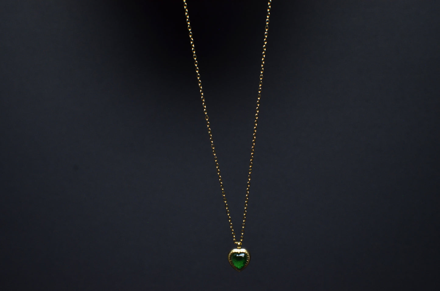 Green Heart Necklace