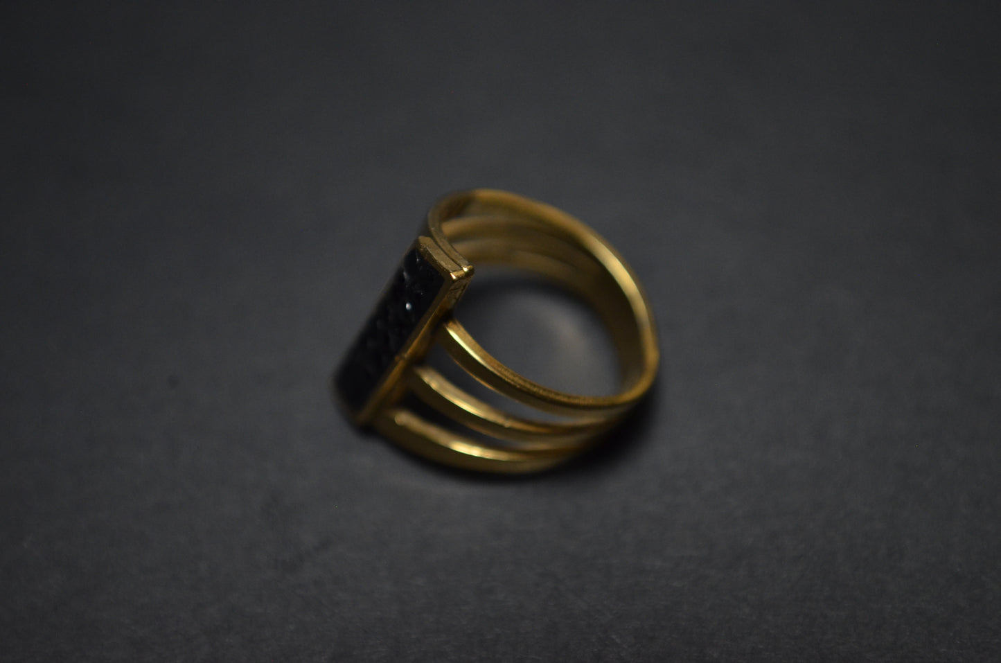 Black Stone Ring