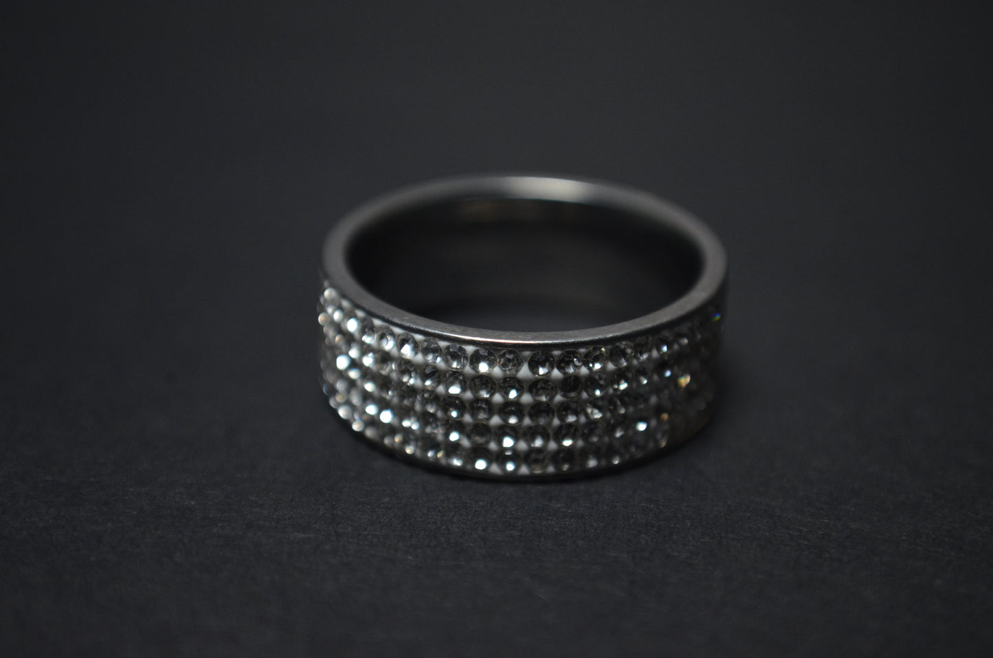 Wide Glitter Ring