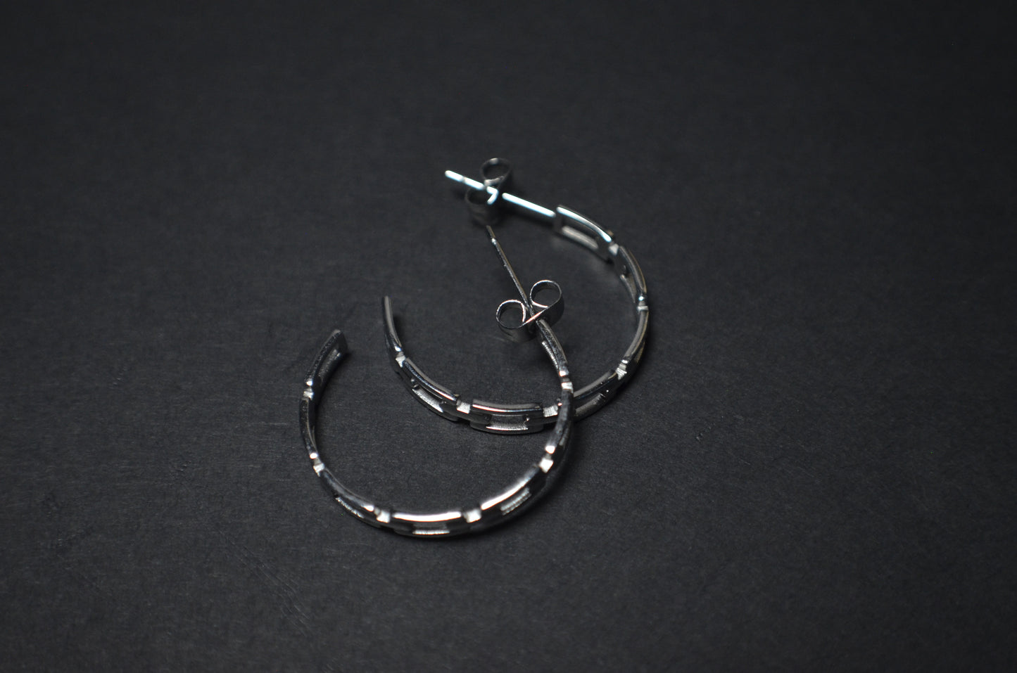 Thin Chain Hoop Earing