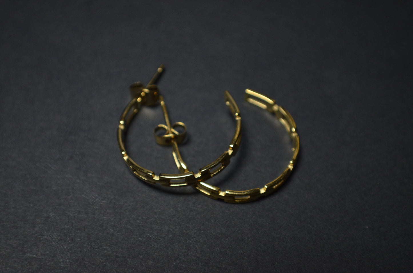 Thin Chain Hoop Earing