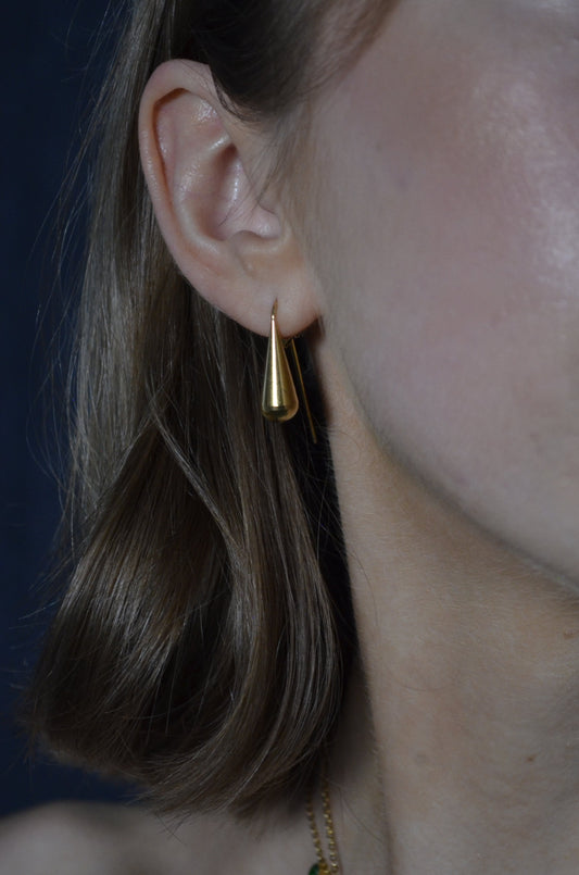 Golden Raindrop Earrings