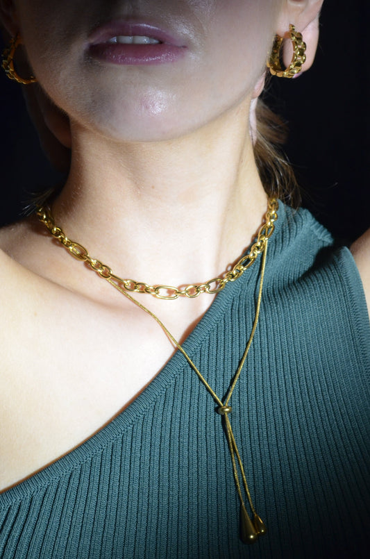 Golden Slip Necklace