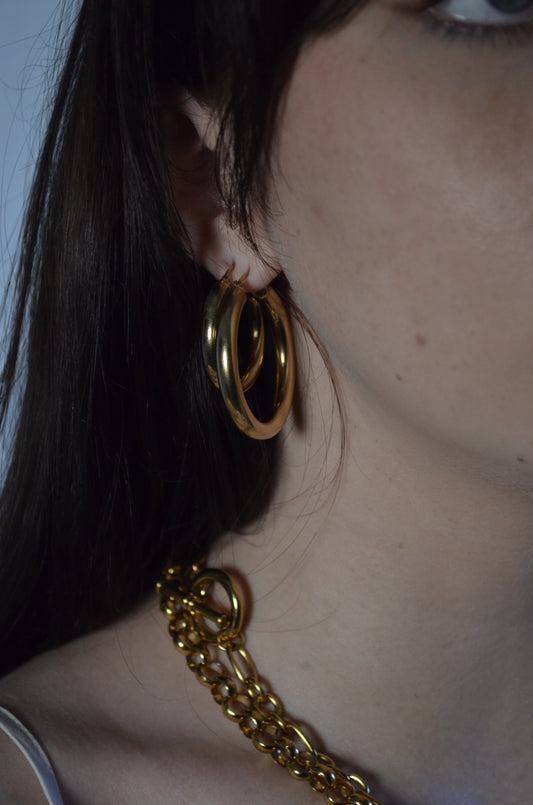 Gold Hoop Earrings